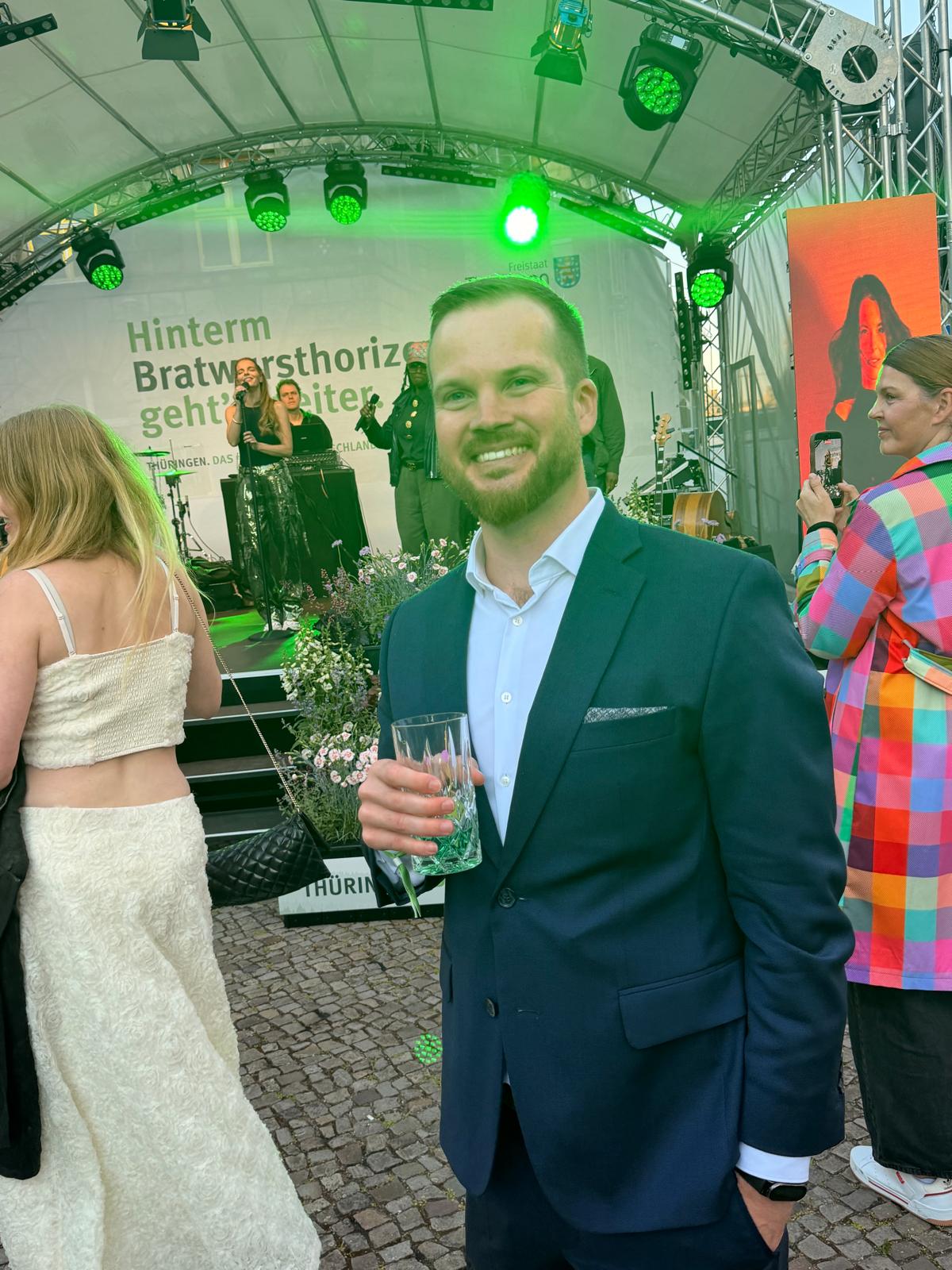 Sebastian Schramm auf einem Startup-Event